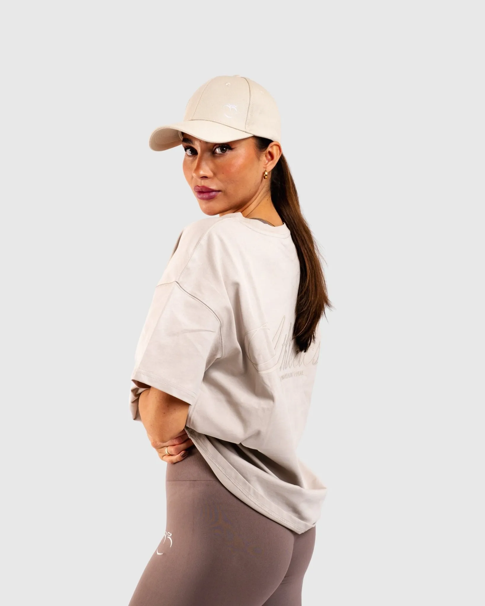 Beige Ease Oversized T-Shirt