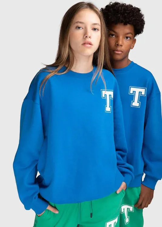 Blue College Sweatshirt