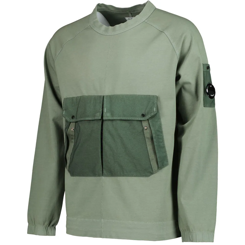 C.P. Mixed Heavy Jersey Lens Sweatshirt