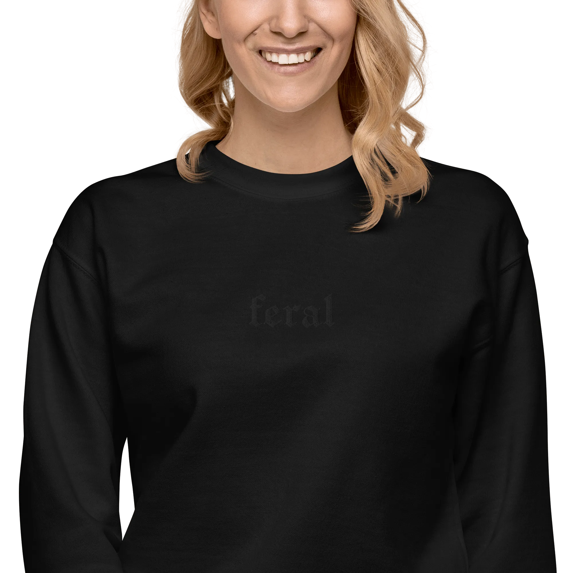 Feral Blackout Embroidered Sweatshirt