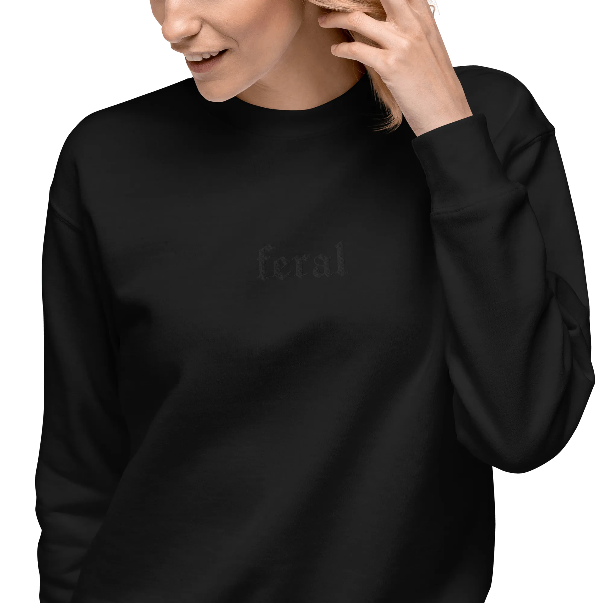 Feral Blackout Embroidered Sweatshirt