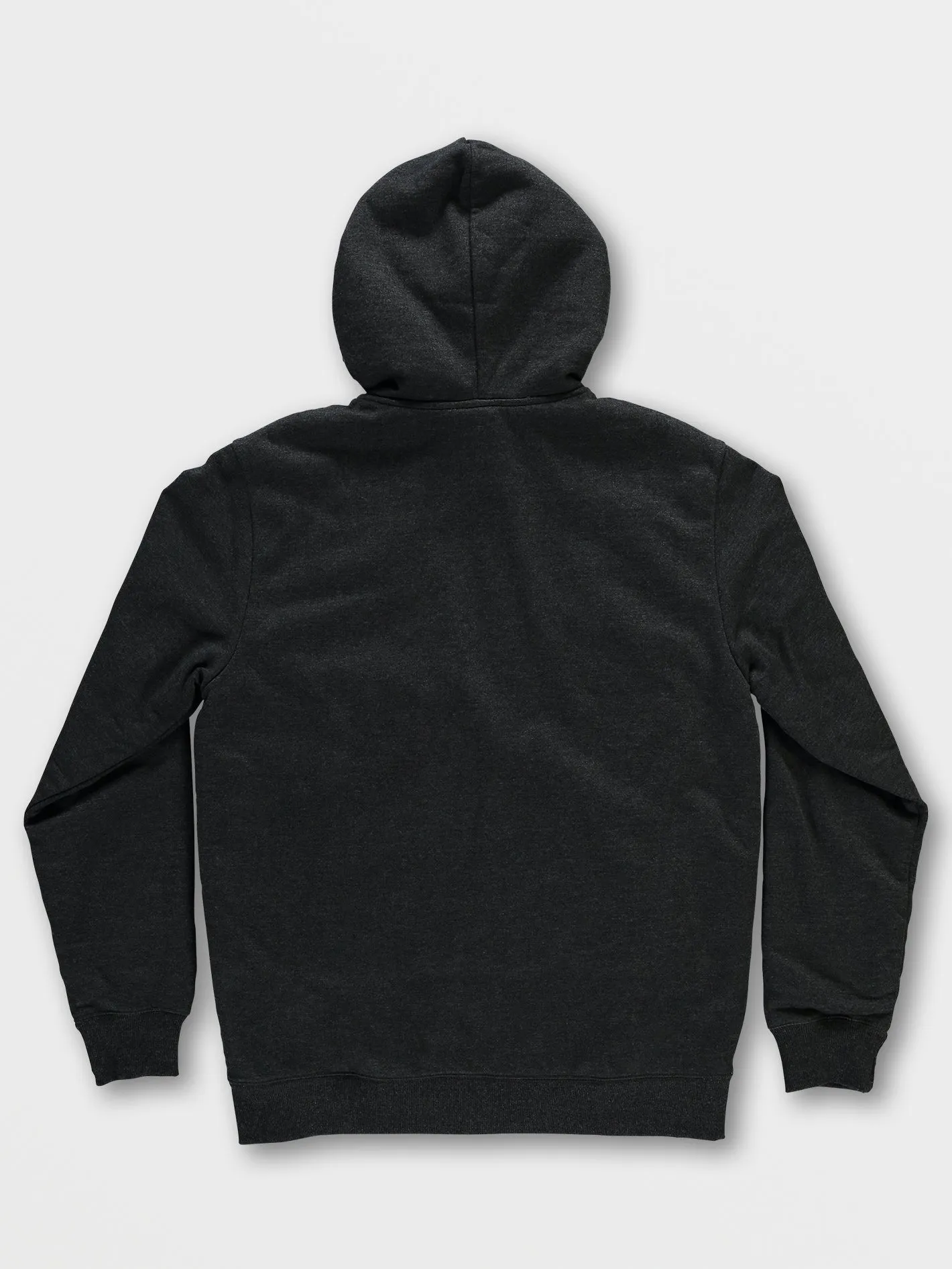 Foreman Zip Sherpa Fleece Hoodie - Heather Black