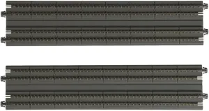 Kato N 9-3/4" Double Track Straight, Concrete Slab (2)