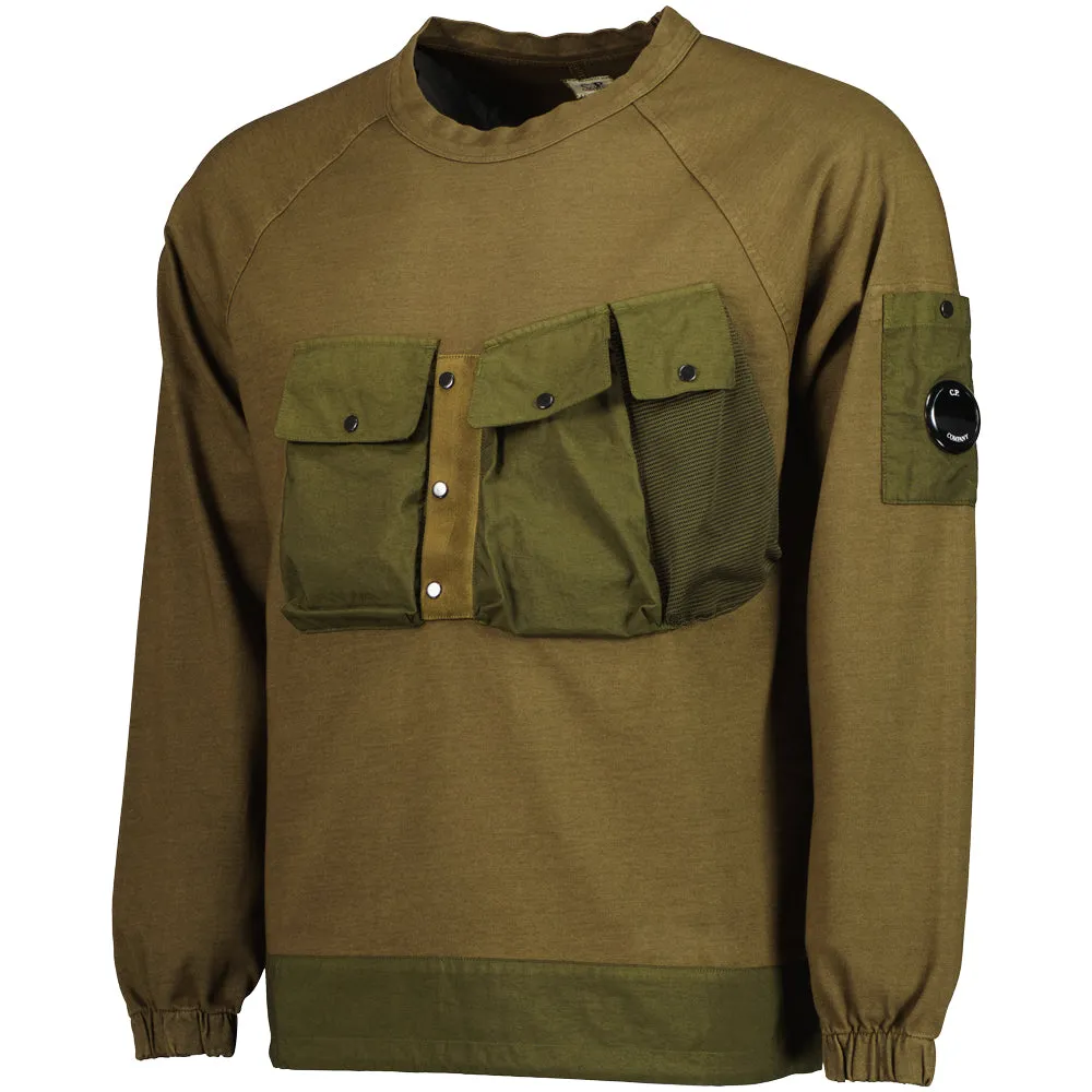 Mixed Heavy Jersey Lens Sweatshirt