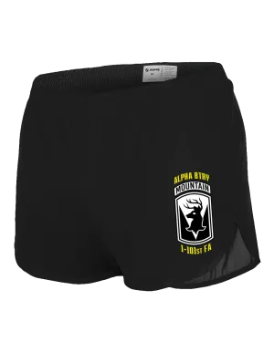 S1: "Aggressor Battery" Silkie PT Shorts (MA ARNG, 1-101 FA A-BTRY)