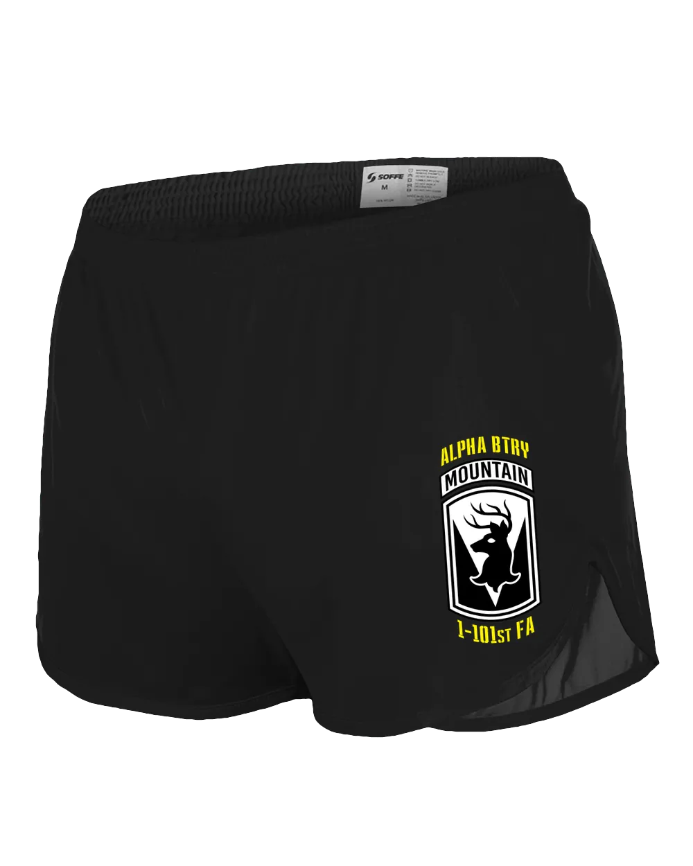 S1: "Aggressor Battery" Silkie PT Shorts (MA ARNG, 1-101 FA A-BTRY)