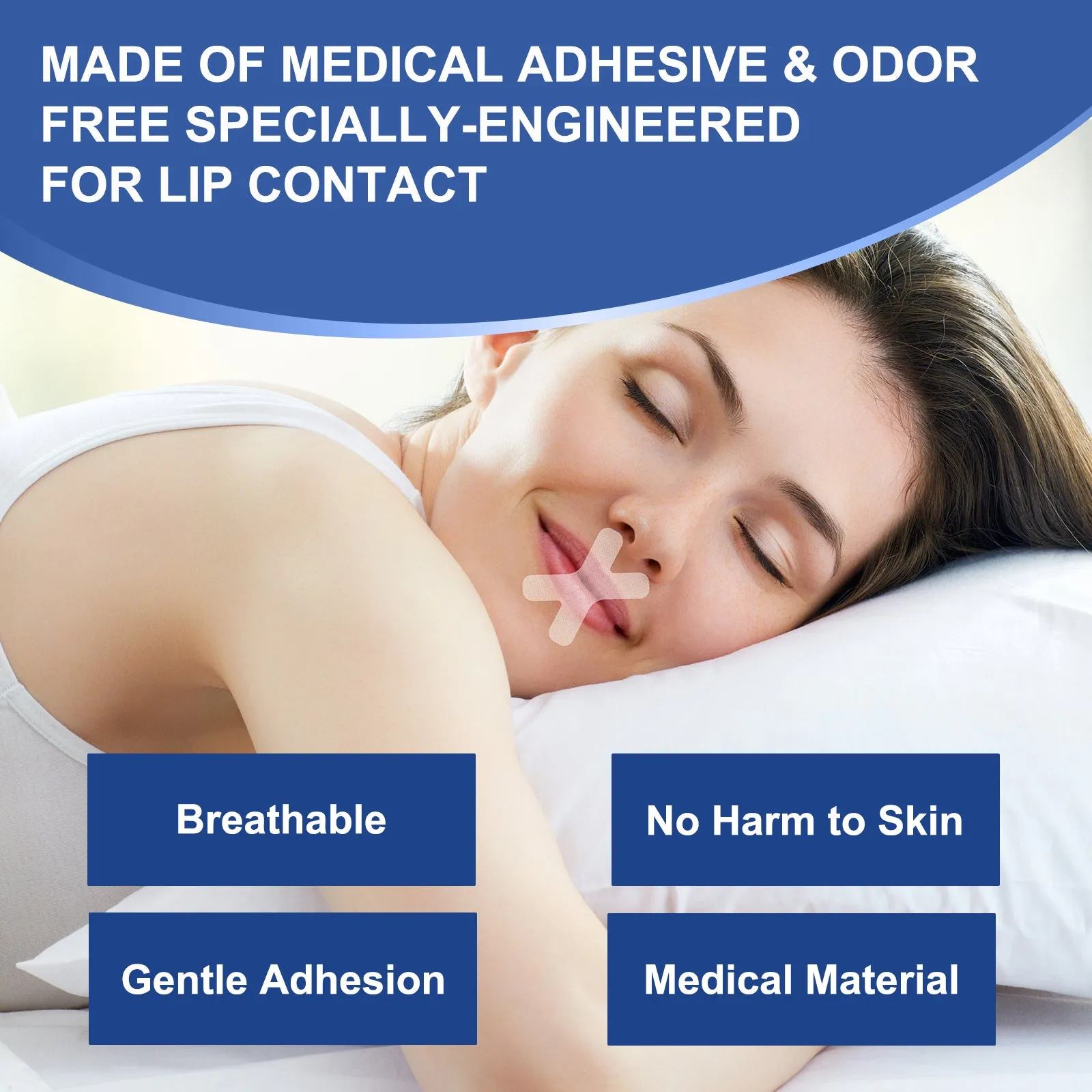 Sefudun 120Pcs Sleep Mouth Strips for Less Mouth Breathing