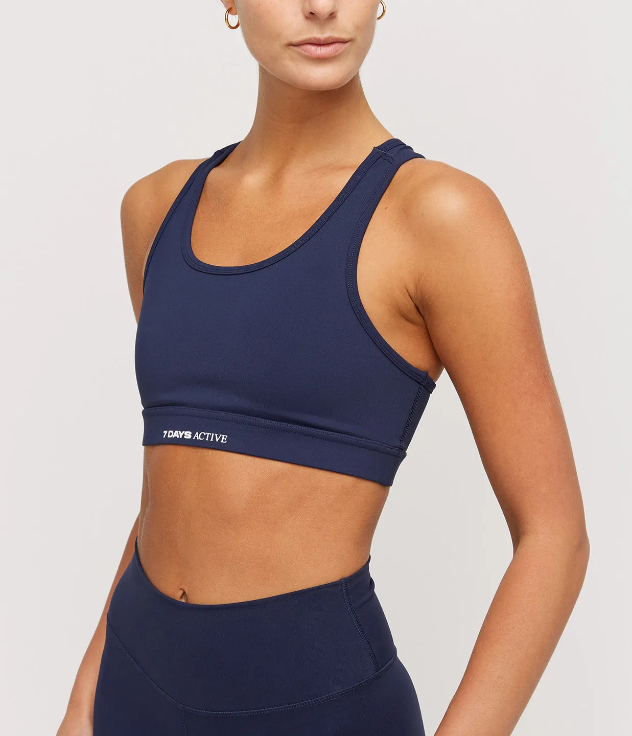 Signature Sports Bra in Navy