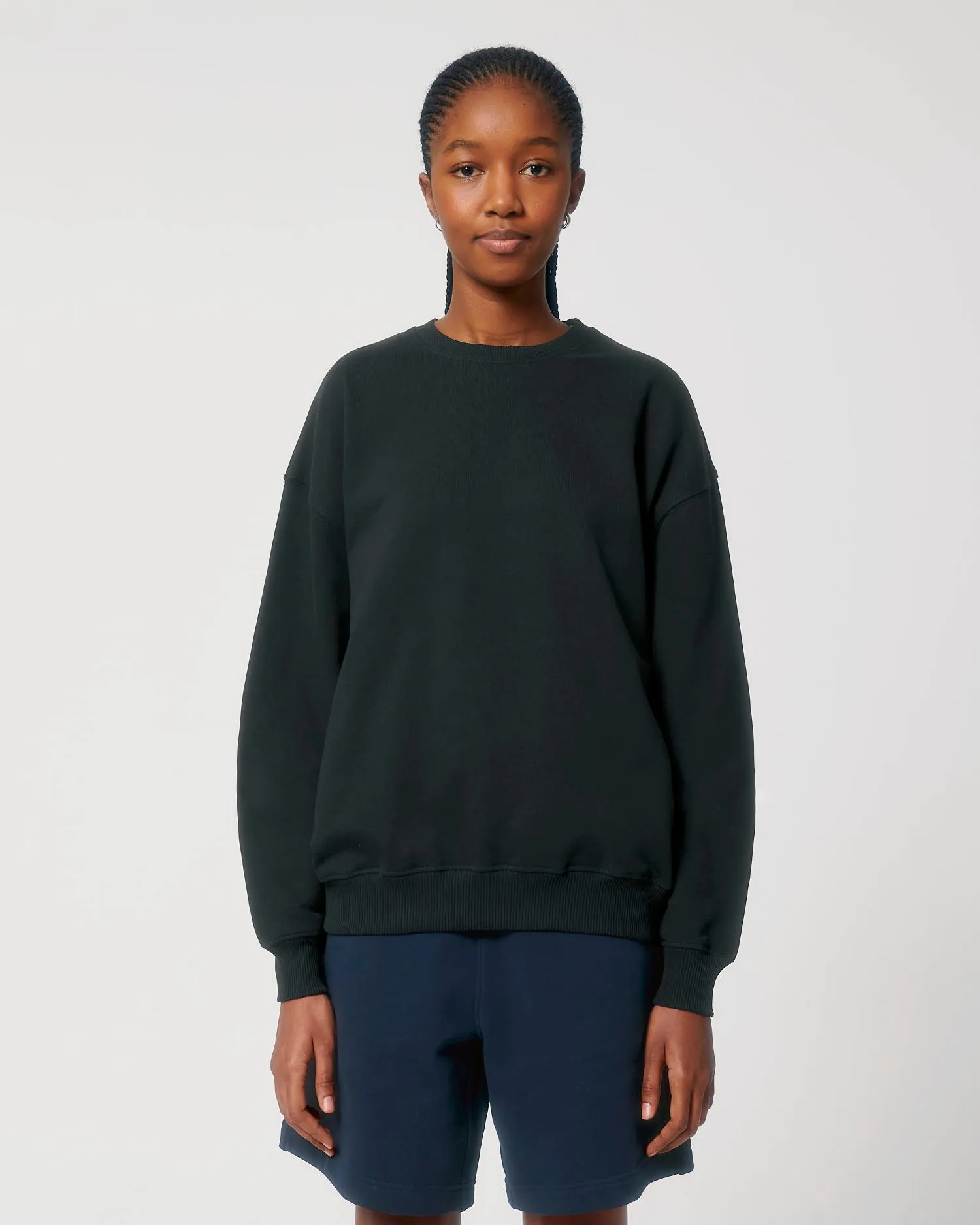 Unisex Organic Boxy Dry-Feel Sweatshirt - 400 g/m² | Ledger Dry Crewnecks STSU798