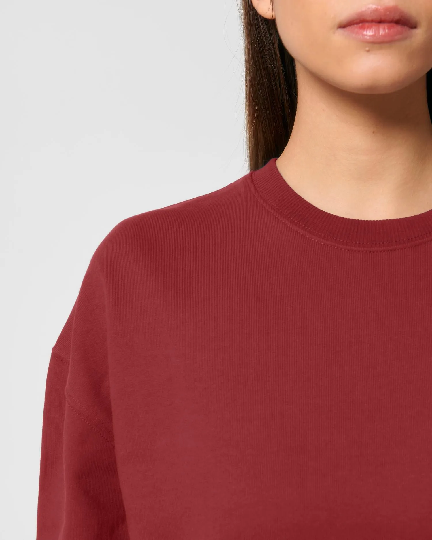 Unisex Organic Boxy Dry-Feel Sweatshirt - 400 g/m² | Ledger Dry Crewnecks STSU798