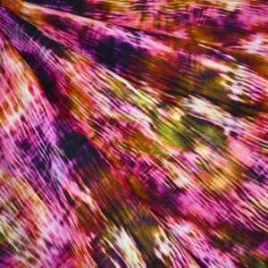 Watercolor Texture Jersey French Terry Fuchsia/Orchid
